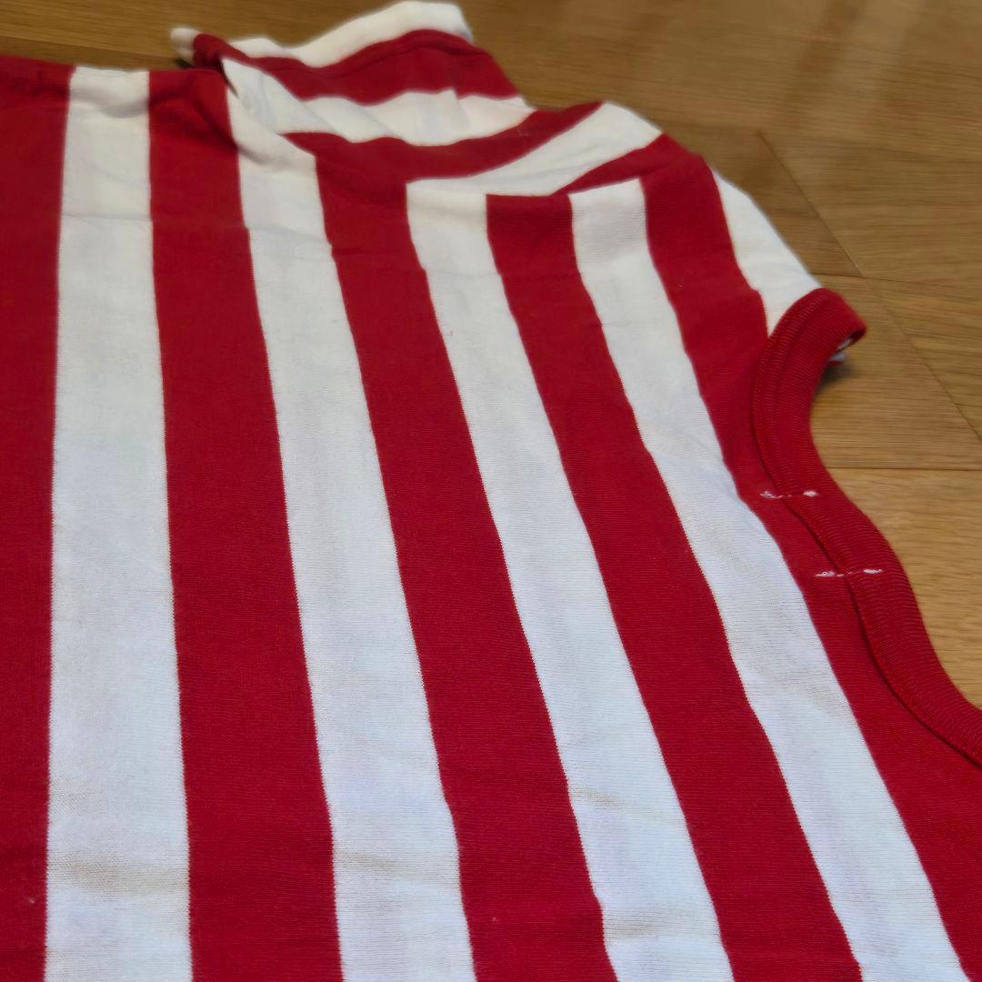MIKIHOUSE ストライプ Tシャツ 90　ベア　マリン　未使用