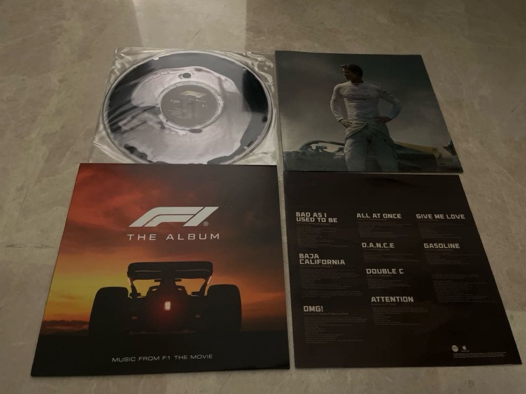 F1 THE ALBUM レコード エフワン リキッド入りレコード