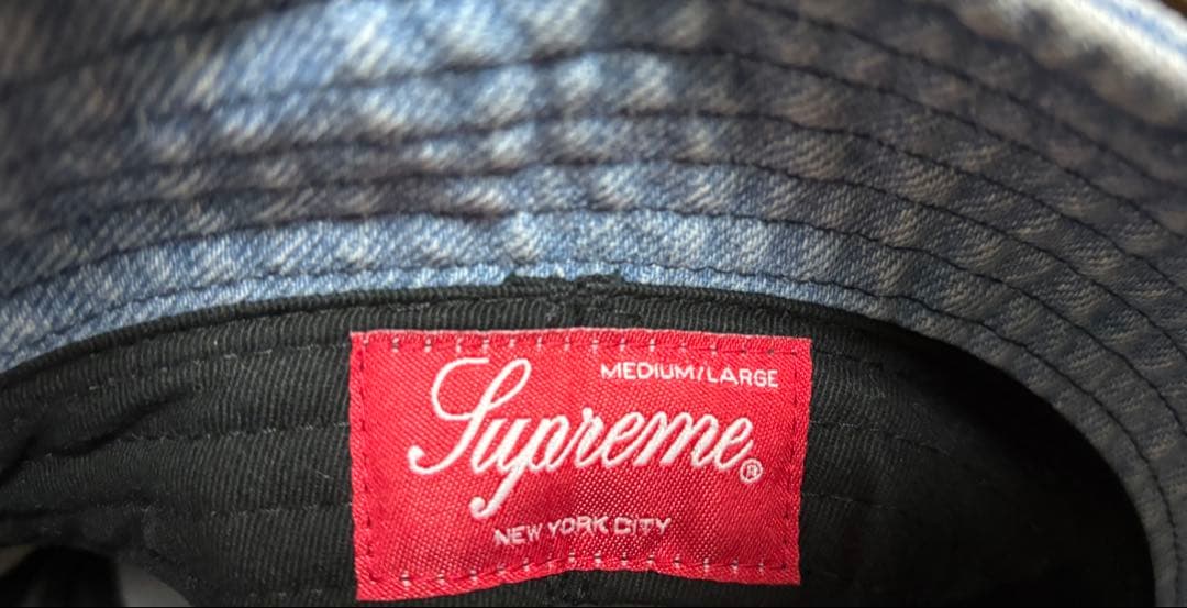 M/L Supreme Outline Crusher Denim ハット