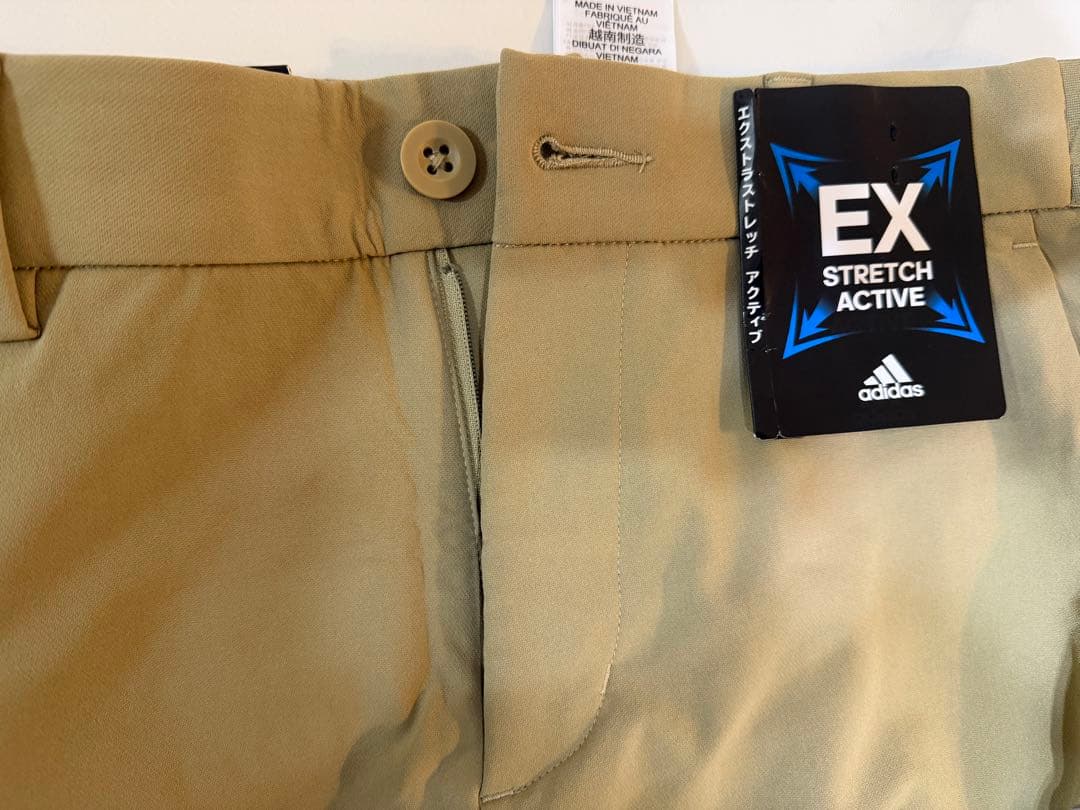 【新品タグ付】アディダスゴルフ EX STRETCHパンツM&裾上げテープ付