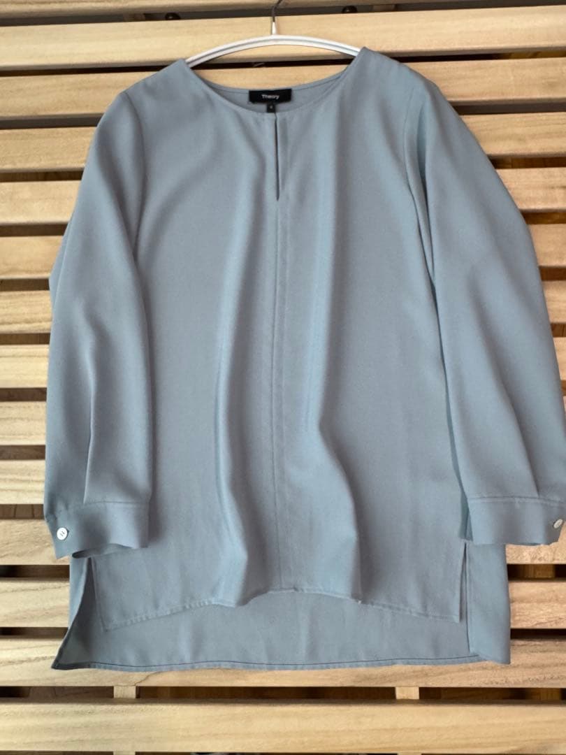theory セオリー 綺麗め とろみブラウス