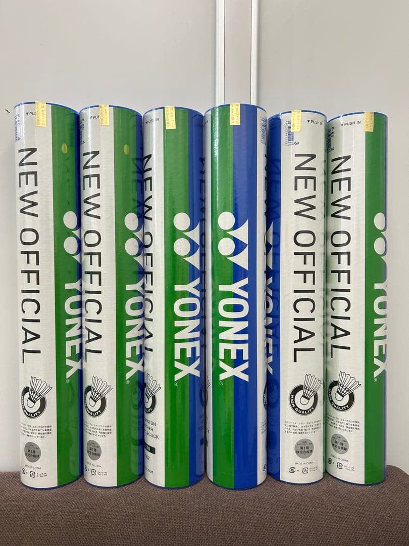 YONEX NEW OFFICIAL バドミントンシャトル 6本セット　未使用品