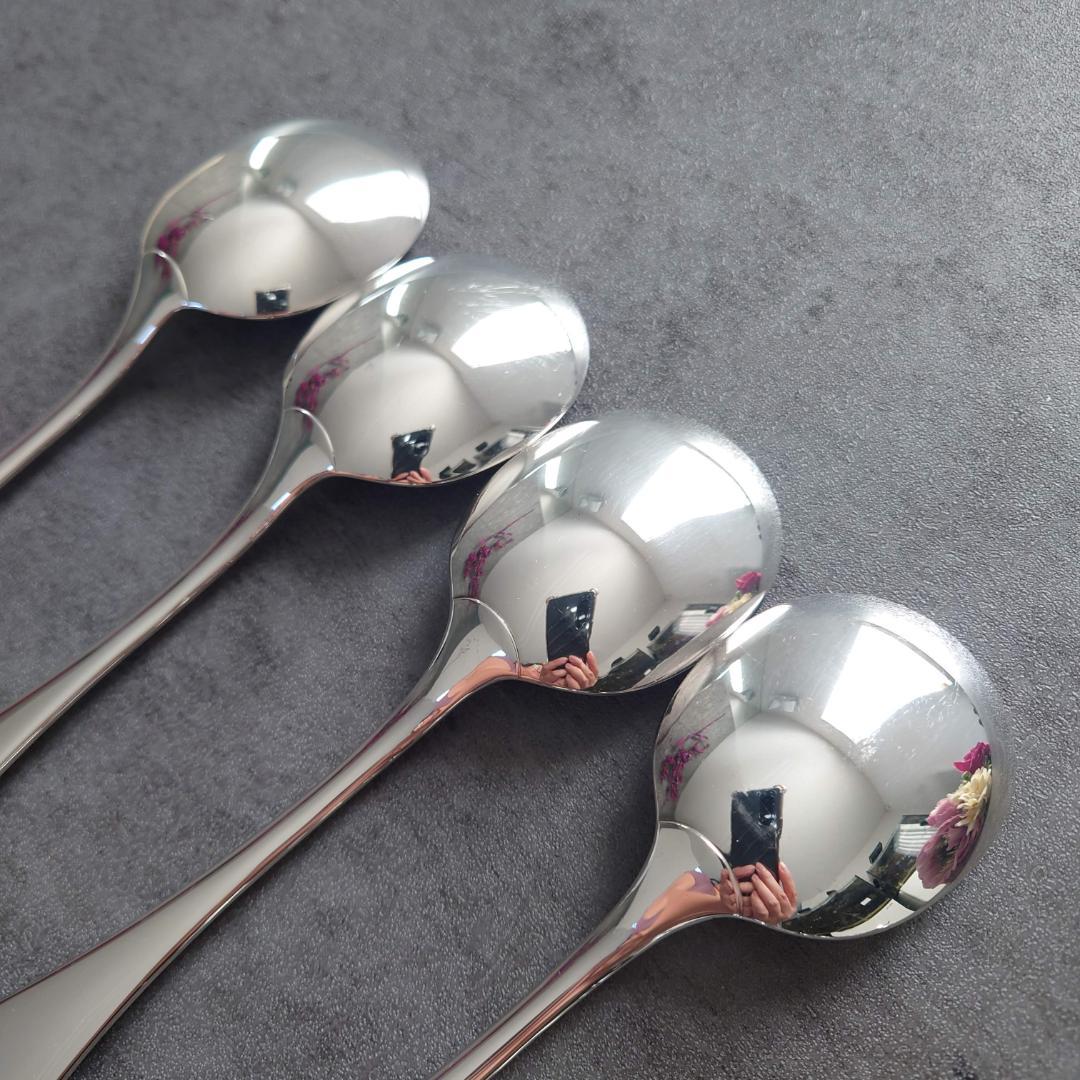 希少 美品 クリストフル フィデリオ コンソメスプーン 4点