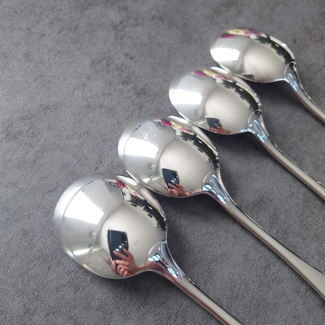 希少 美品 クリストフル フィデリオ コンソメスプーン 4点