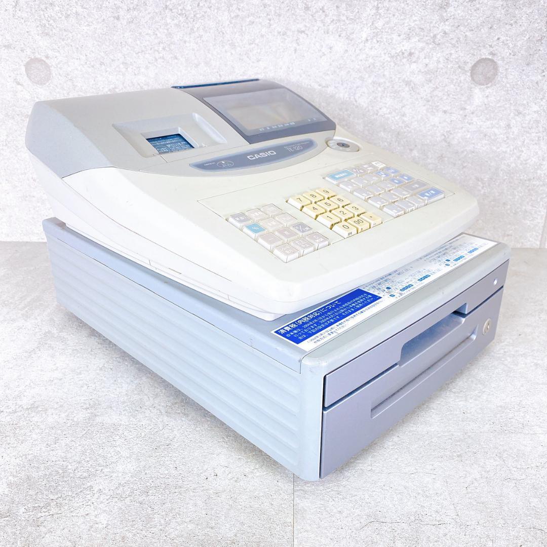 CASIO TE-120 電子レジスター 鍵付き キャッシュレジスター 業務用