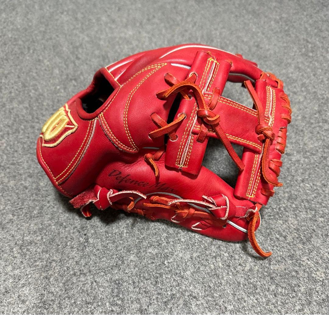 ウィルソングローブ　軟式　レッド