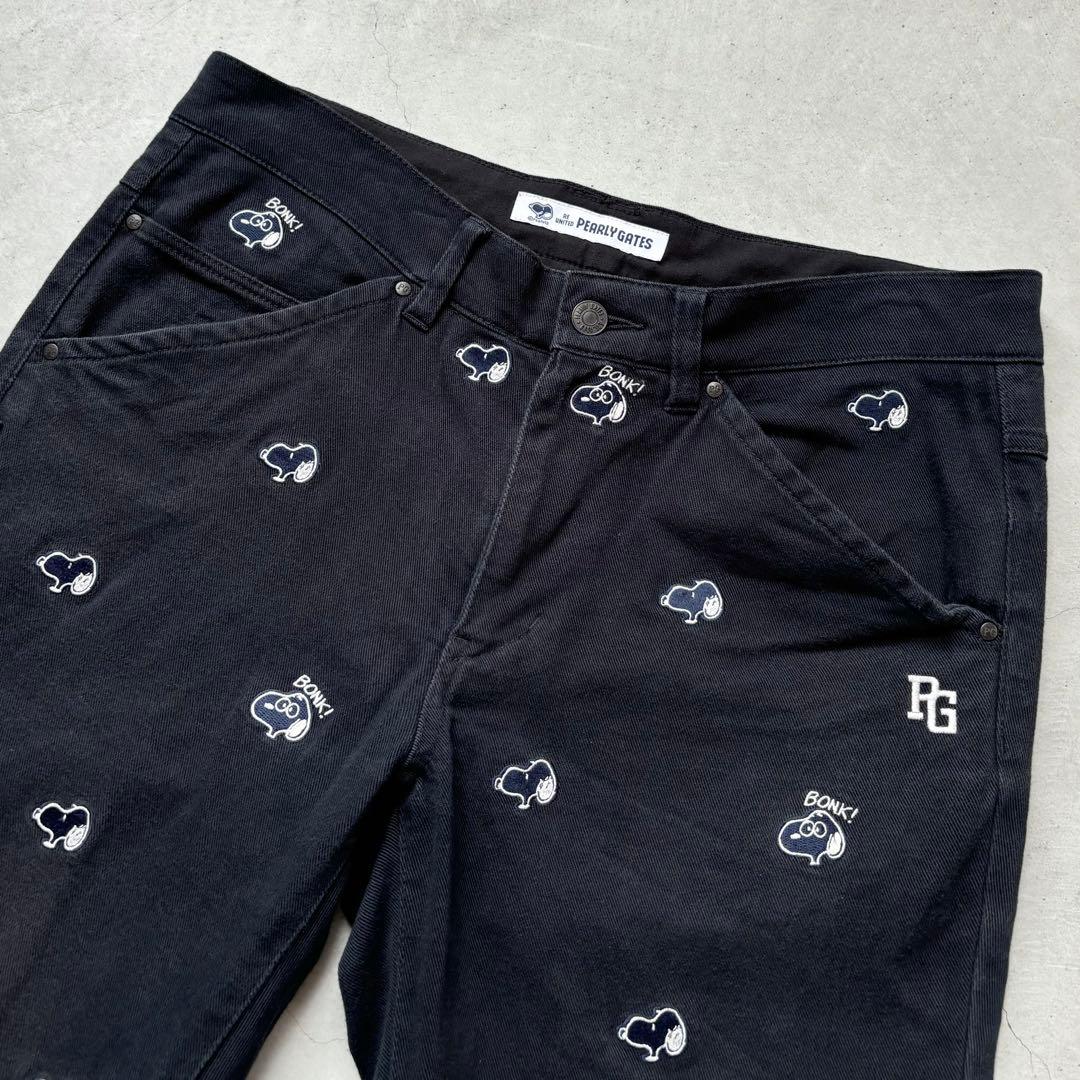 PEARLY GATES SNOOPY Peanuts ストレッチロングパンツ