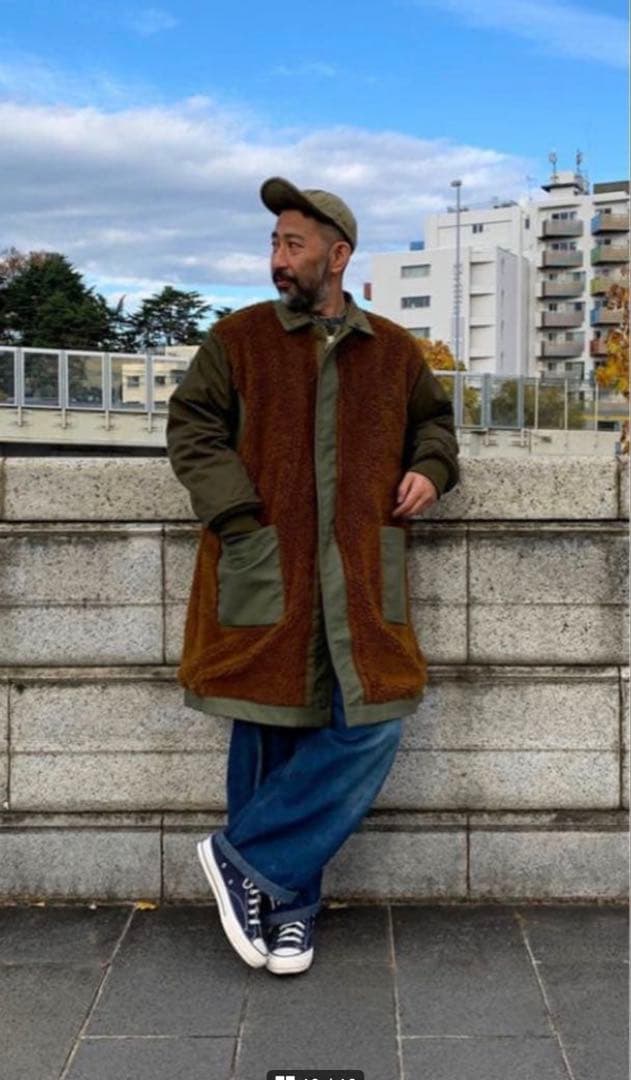 【美品】Nigel Cabourn M-47モディファイドコート-リバーシブル