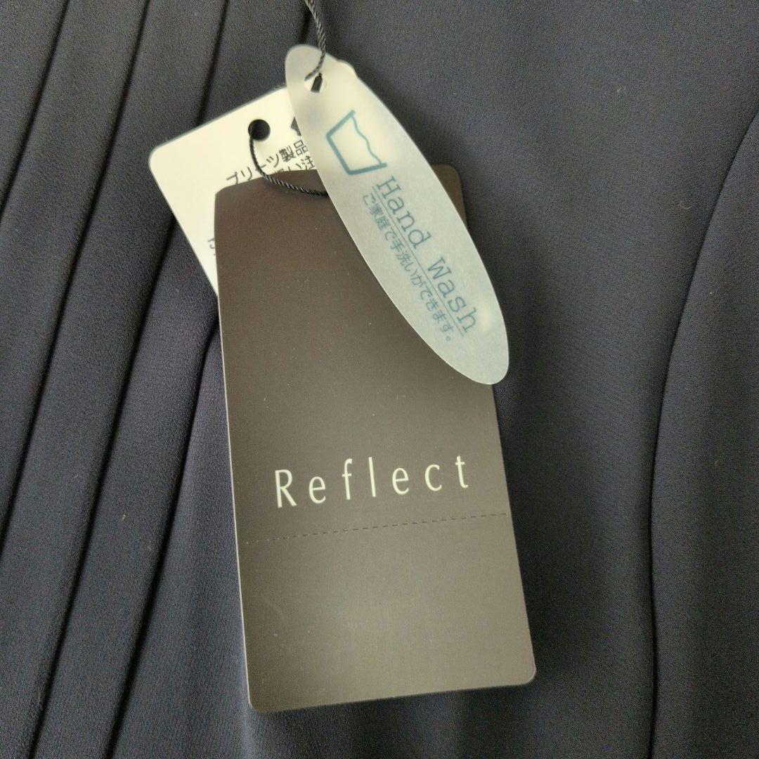 【新品】Reflect ワンピース プリーツ フォーマル 濃紺 15大きいサイズ