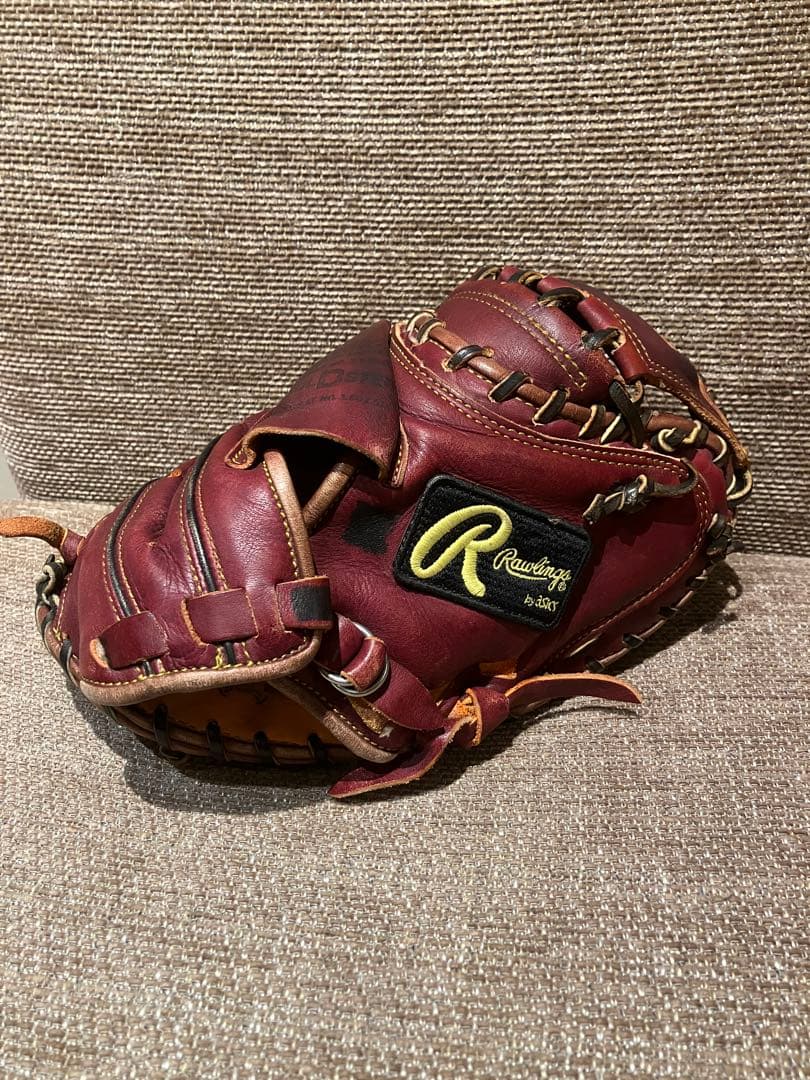 Rawlings by asics/硬式キャッチャーミット/ダークレッド