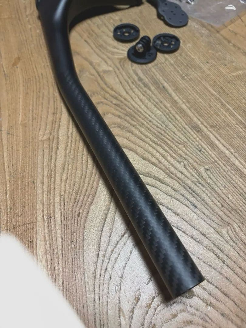 【極美品】CarbonFiberMTB IntegratedHandlebar