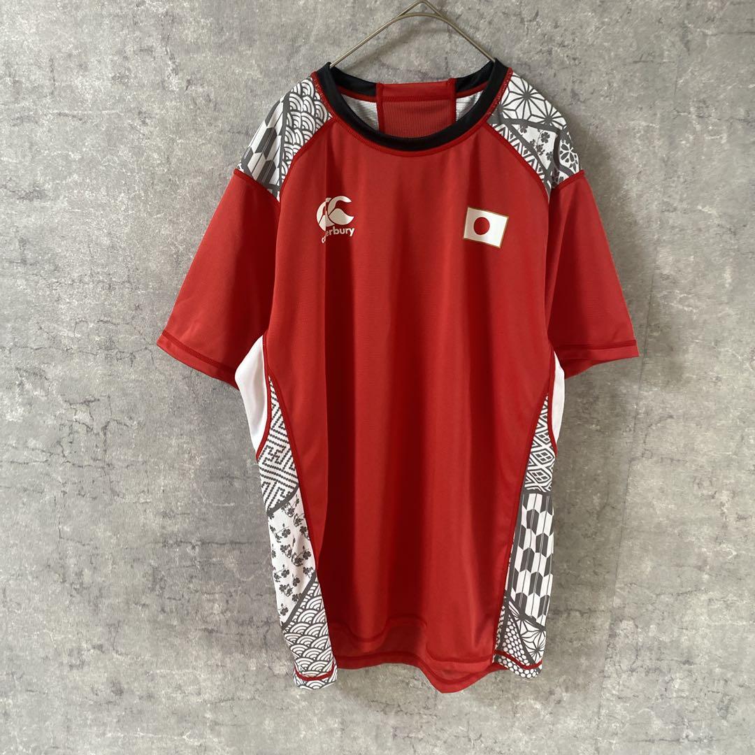 canterburyラグビーウェア 日本代表　ゲームシャツ　tシャツXLメンズ
