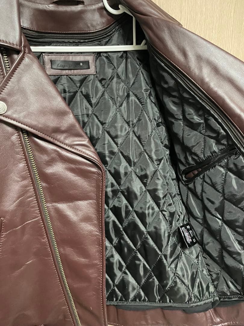 極美品 Liugoo Leathers ダブル ライダースジャケット ライナー付