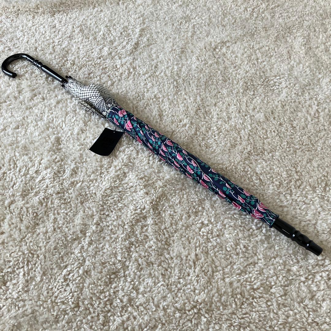 新品未使用品 ANNA SUI 長傘 パゴダ傘 バラ　ローズ 女っぽ レース