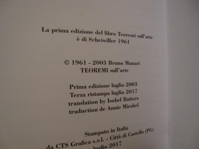 Bruno Munari Art Theorems　ブルーノ・ムナーリ