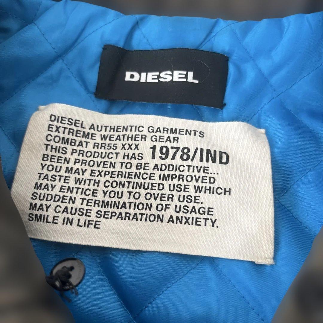 DIESEL ディーゼル レザージャケット　ビンテージ加工 ボウドルペイントL