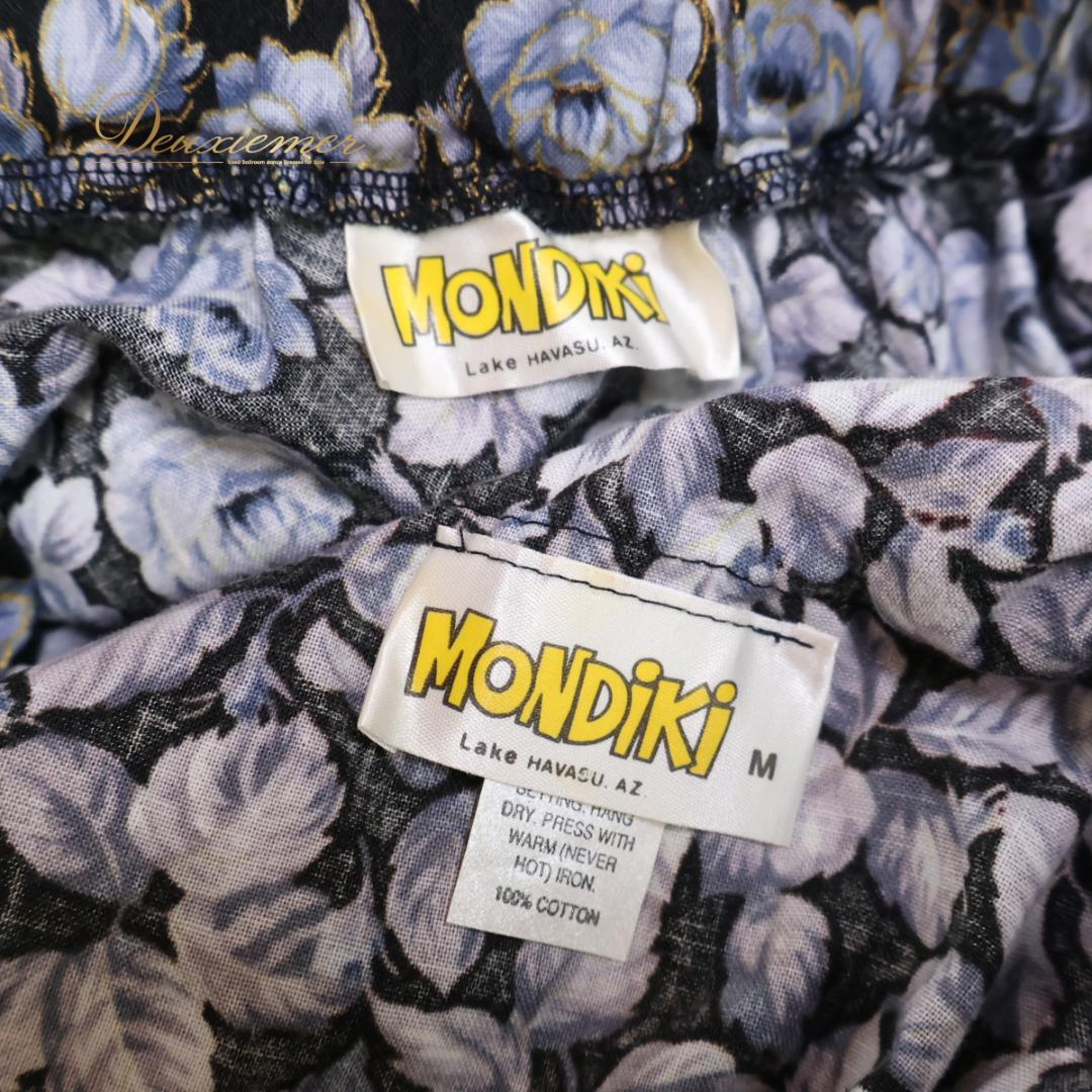 【フォークダンス衣装】ブラック MONDIKI 上下セット 黒 青 白 レース