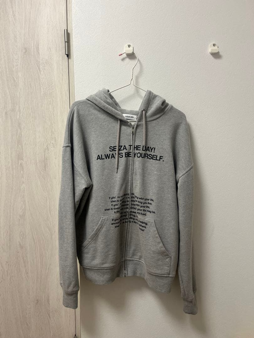 LAGUA GEM LETTERING BIG フーディパーカー パーカー