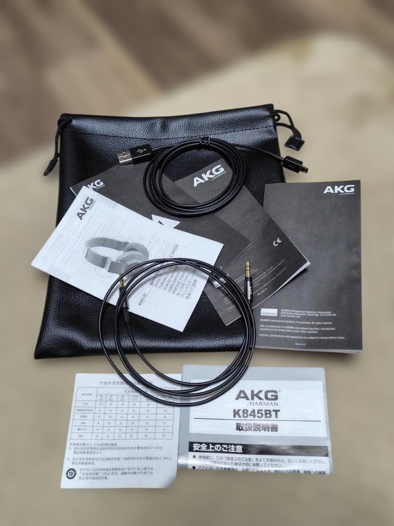AKG K845BT ワイヤレスヘッドフォン ブラック 未使用(開封済み)