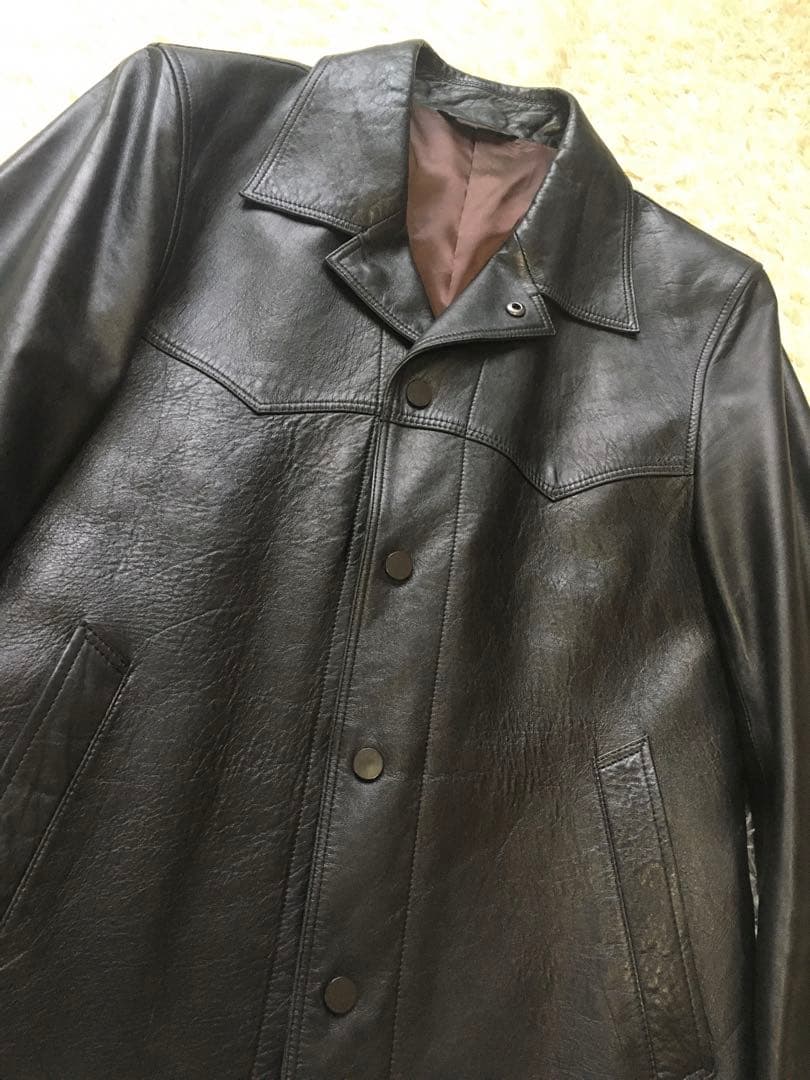 paul smithレザー ジャケット　ライダース　シープスキン　羊革