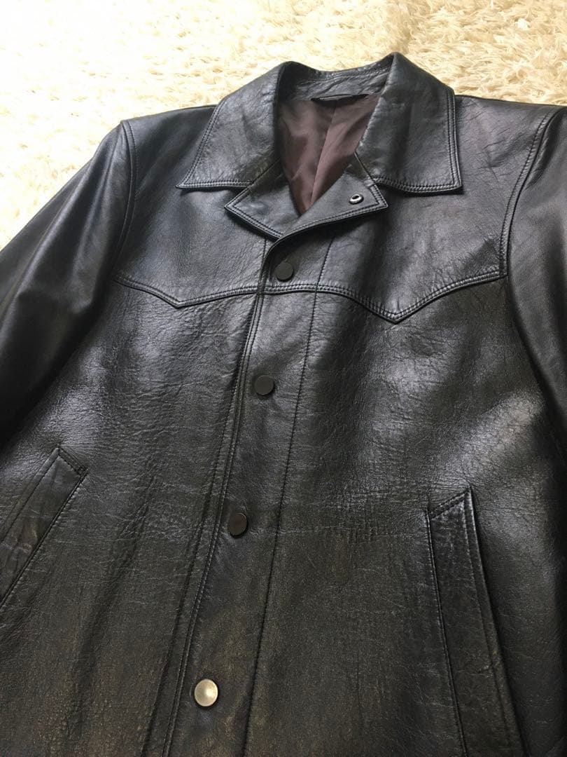 paul smithレザー ジャケット　ライダース　シープスキン　羊革