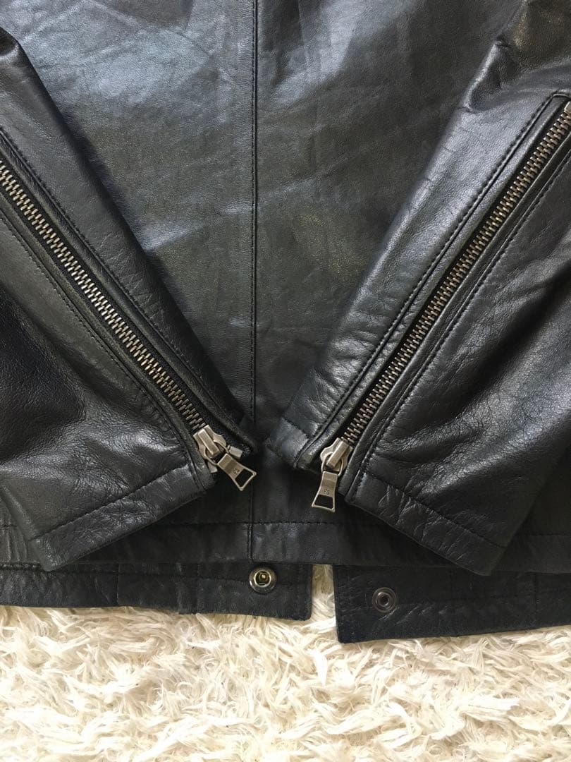 paul smithレザー ジャケット　ライダース　シープスキン　羊革