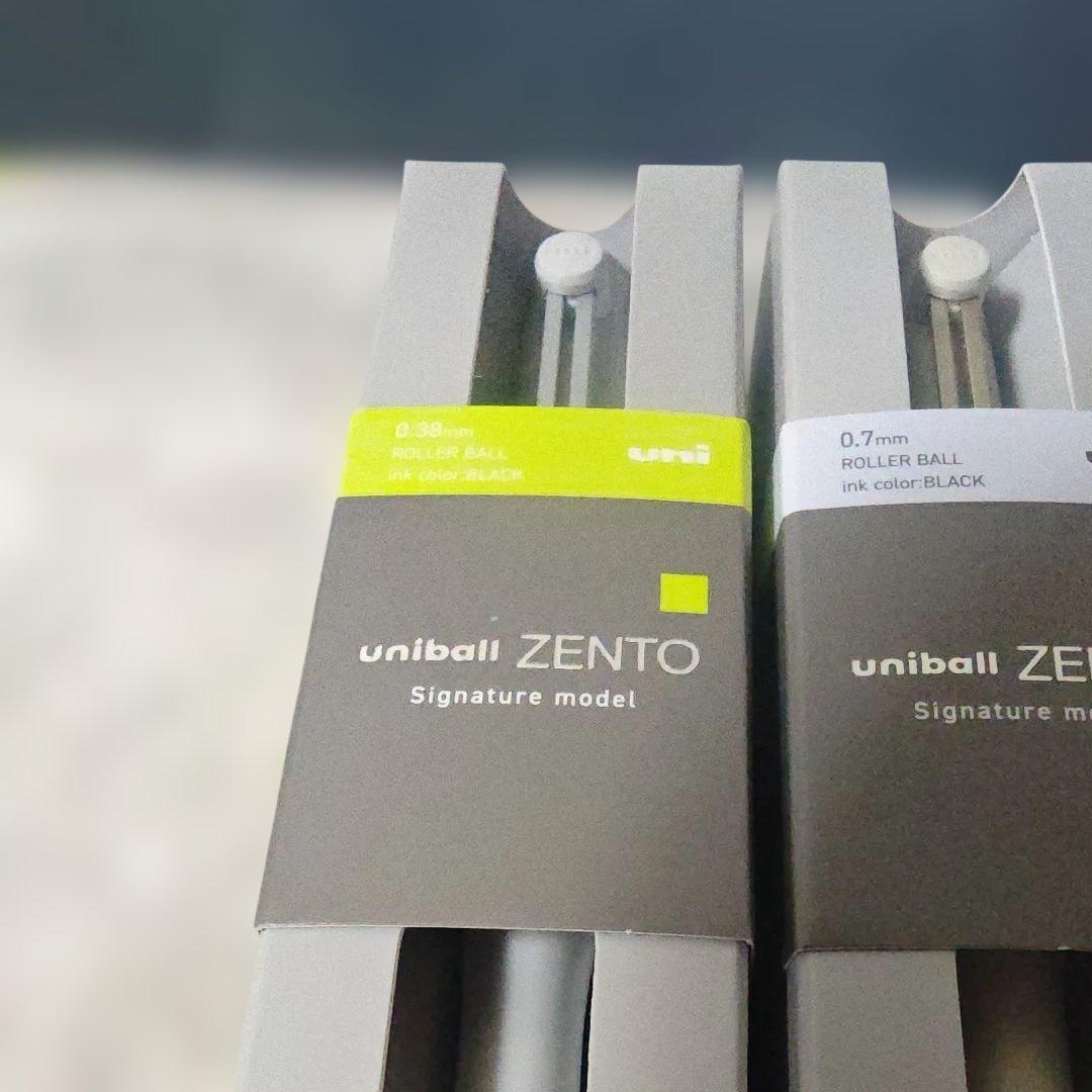 uniball ZENTO ボールペン 0.38mm/0.7mm　3本セット