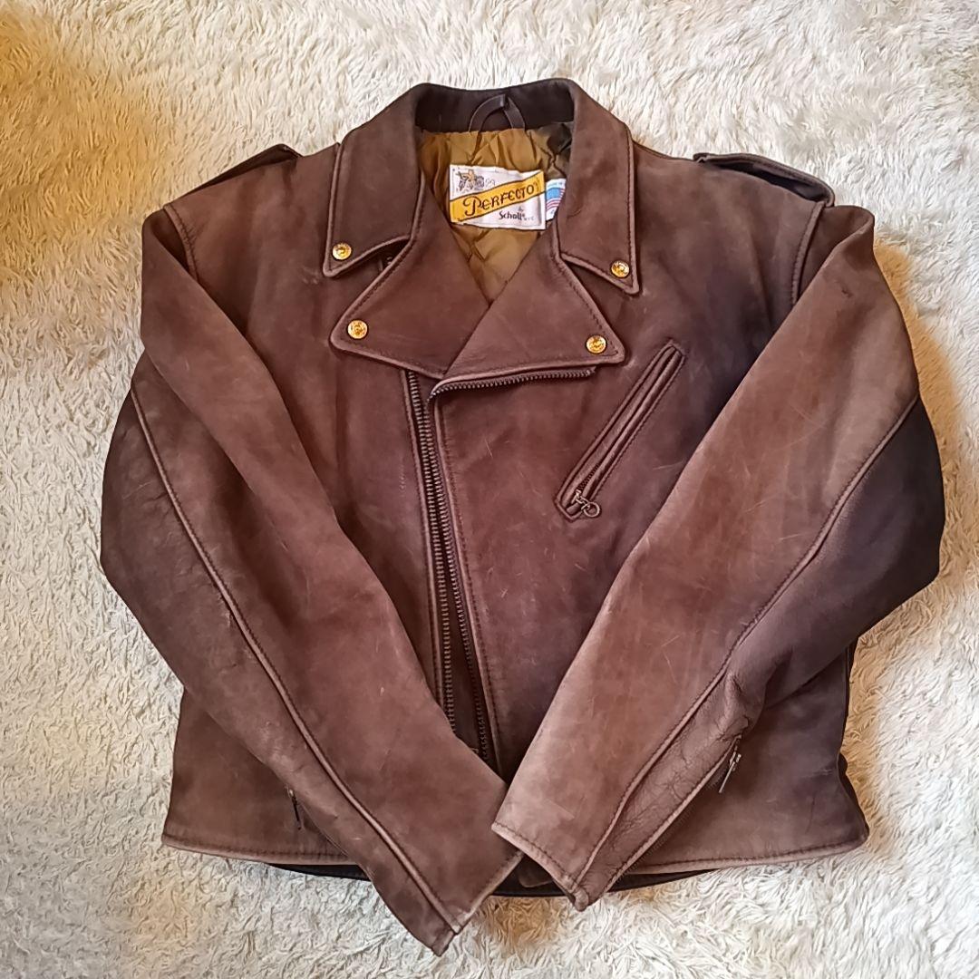 PERFECTO by Schott　ヌバックレザージャケット size 40
