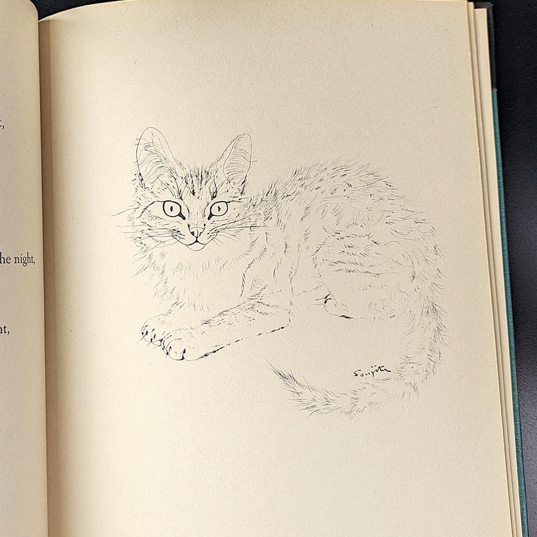 藤田嗣治 夜と猫 1950年初版 NIGHT AND THE CAT 猫12図