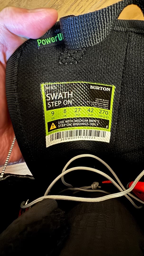 3点セットRIDE WARPIG &BURTON STEP ON &SWATH