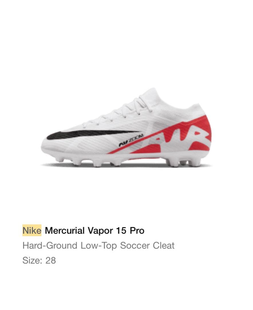 シューズ Nike Mercurial Vapor 15 Pro