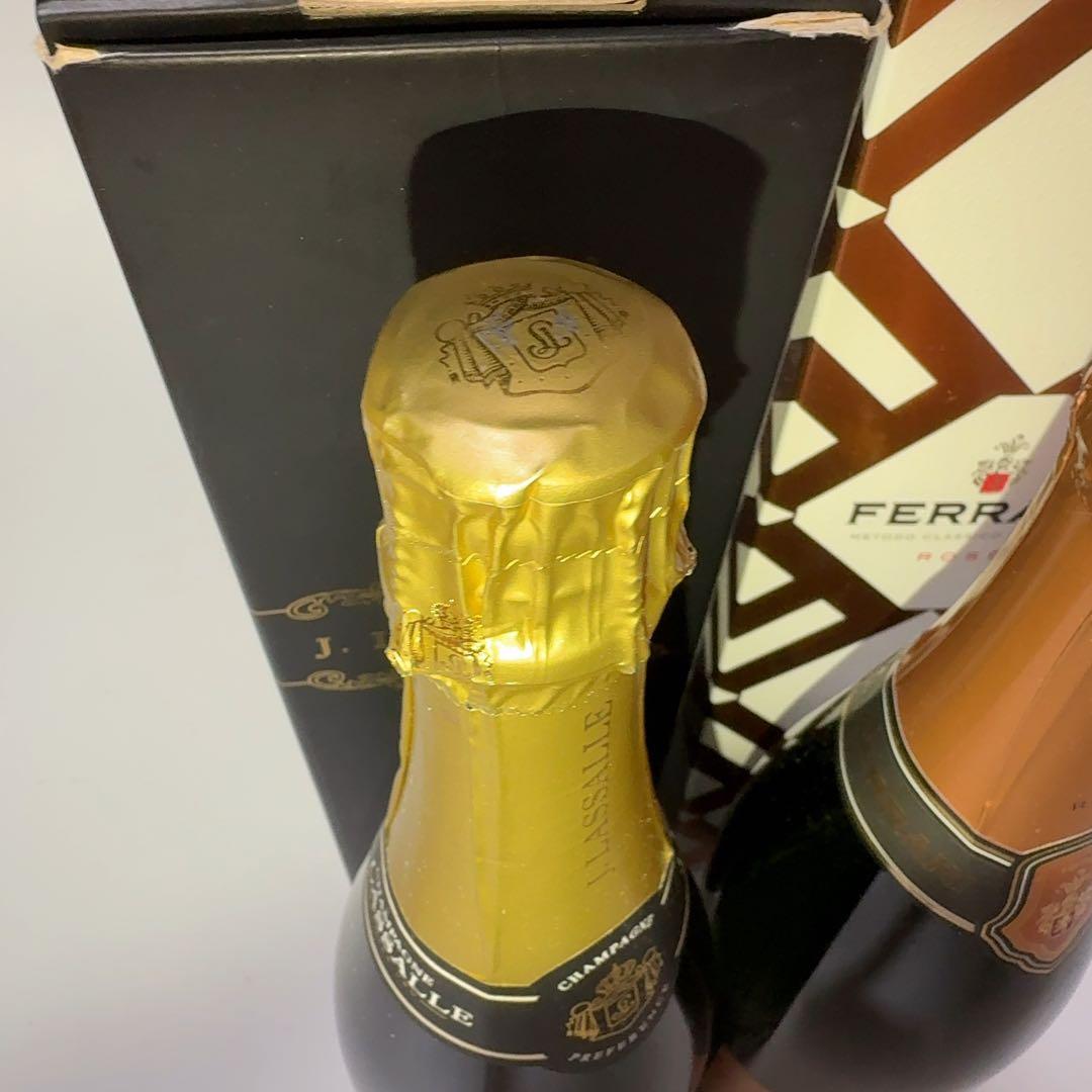 ジュール ラサール、ROSE フェッラーリ ロゼ　シャンパン2本セット