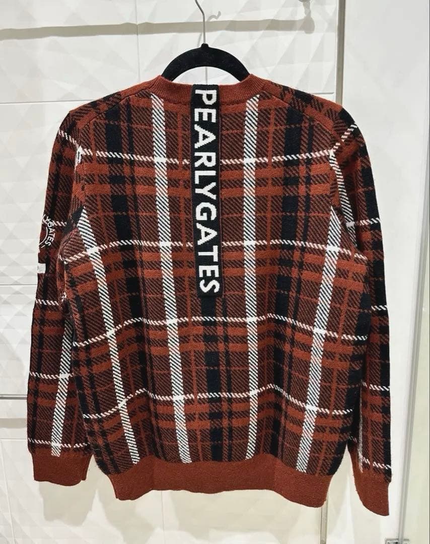 【美品】定価3.9万円 カシミヤ100% パーリーゲイツ サイズ4(M)