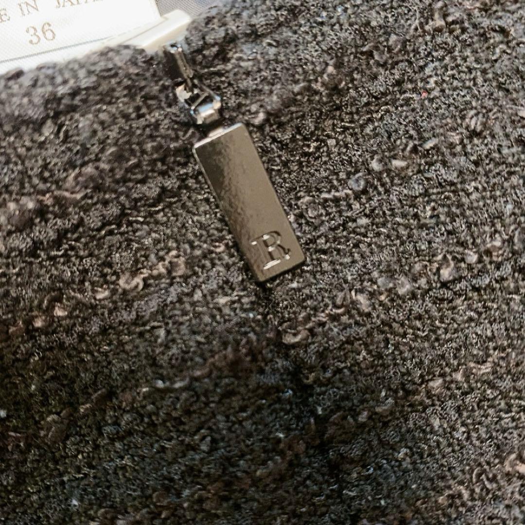 【美品】ルネ ツイードロングワンピース TISSUE社 近年モデル マキシ丈