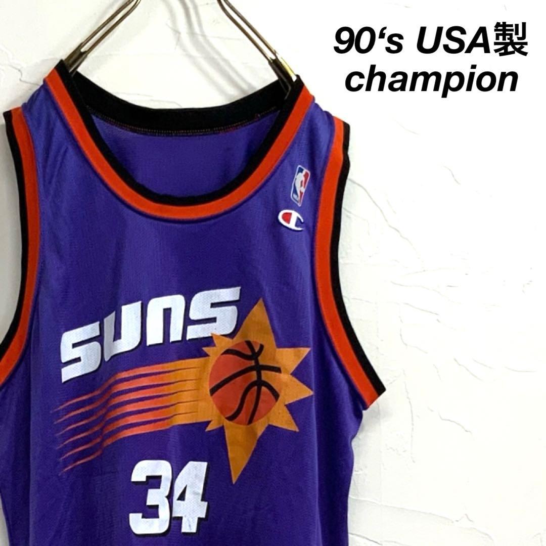 希少 90‘s USA製 champion NBA SUNS バスケシャツ