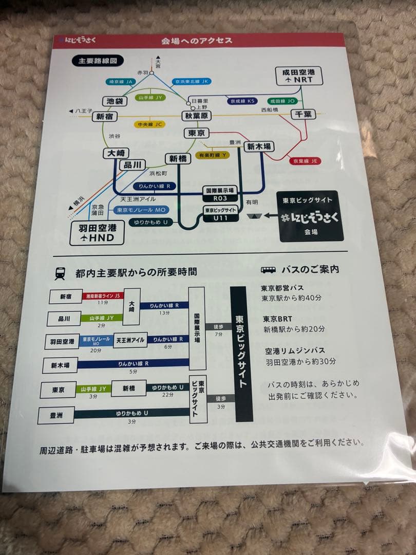 にじそうさく11 アーリー入場証 リストバンド