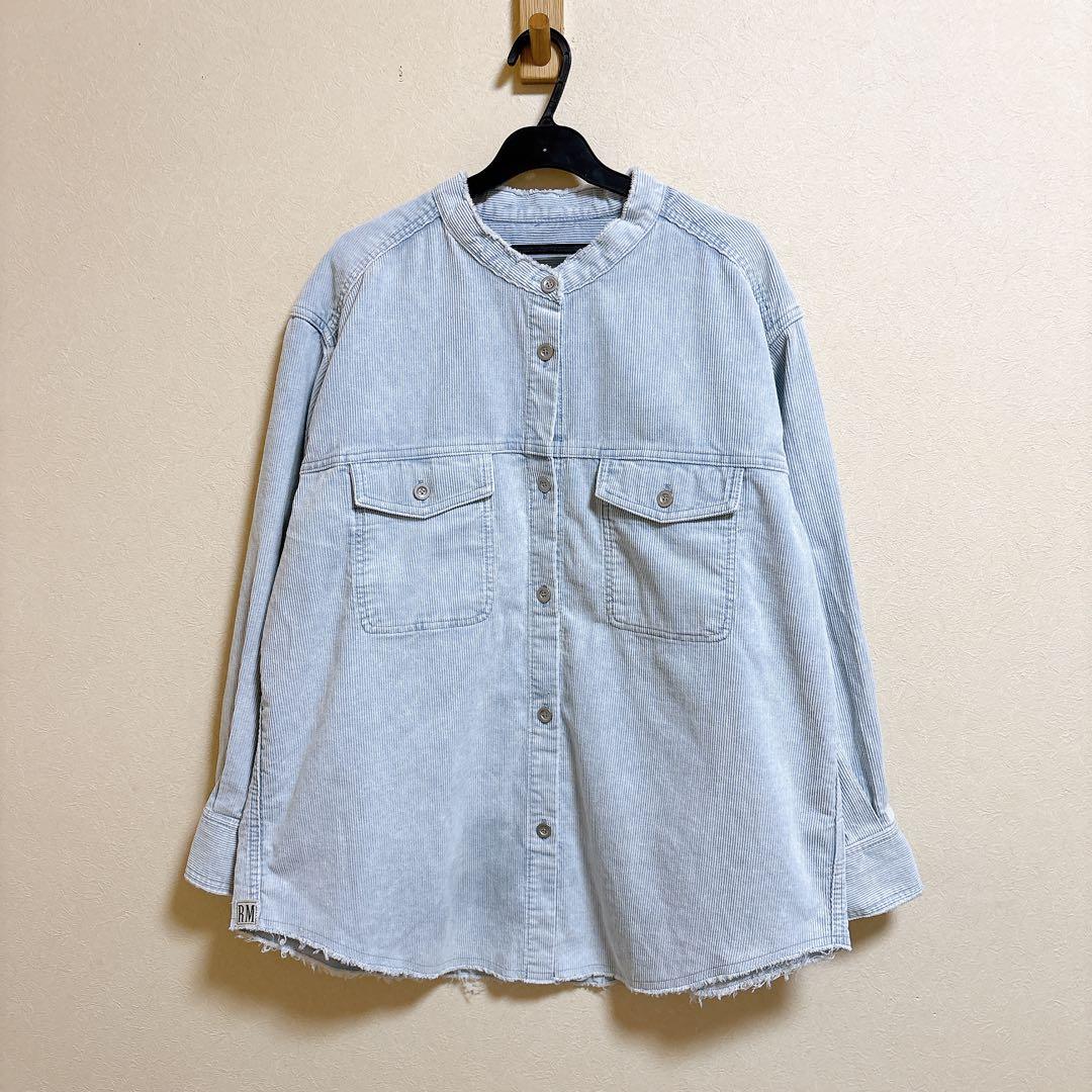 美品 NOLLEY'S RM denim 硫化染コーデュロイシャツジャケット