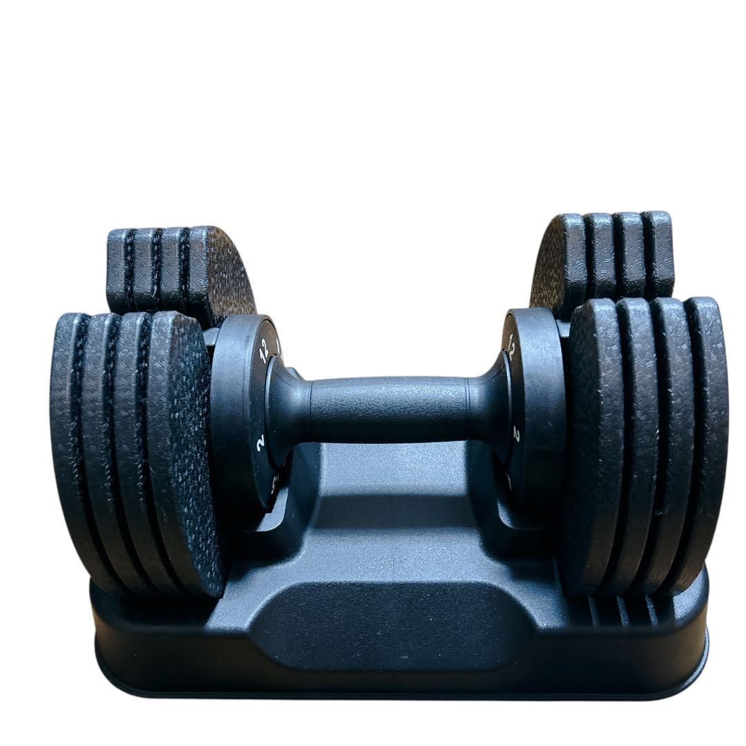MOJEER 可変式ダンベル 12kg 2個セット 筋トレ