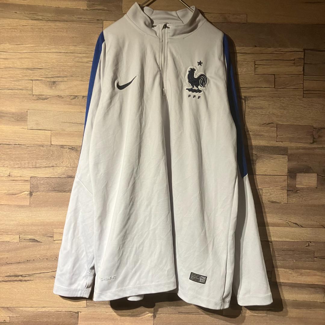 NIKE社製　フランス代表　トラックジャケット　ジャージ/白/紺　サイズL