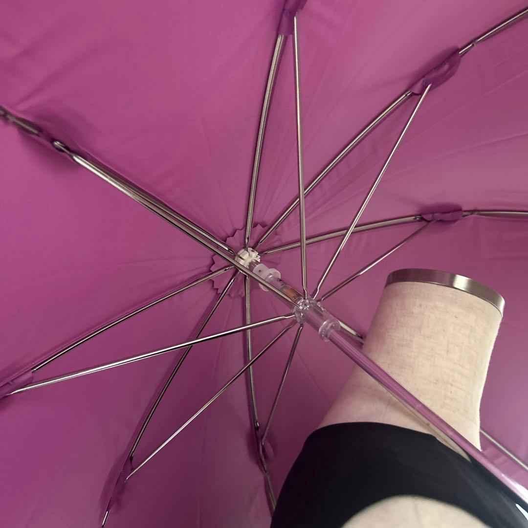 新品　ホコモモラJOCOMOMOLA ピンク花柄晴雨兼用長傘　シビラ　遮光UV