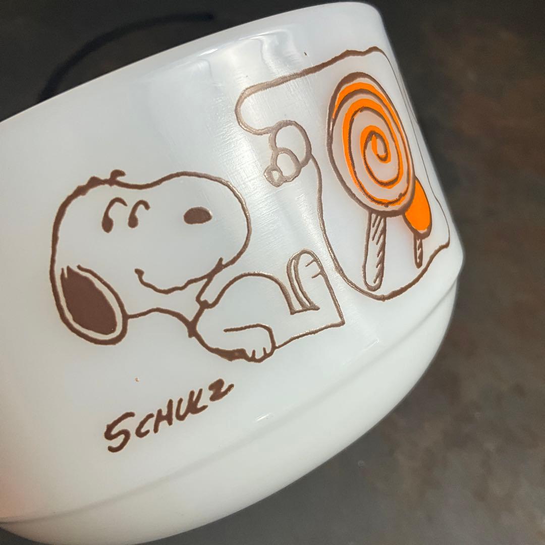 【極美品】ファイヤーキング スヌーピー スイーツボウル e069
