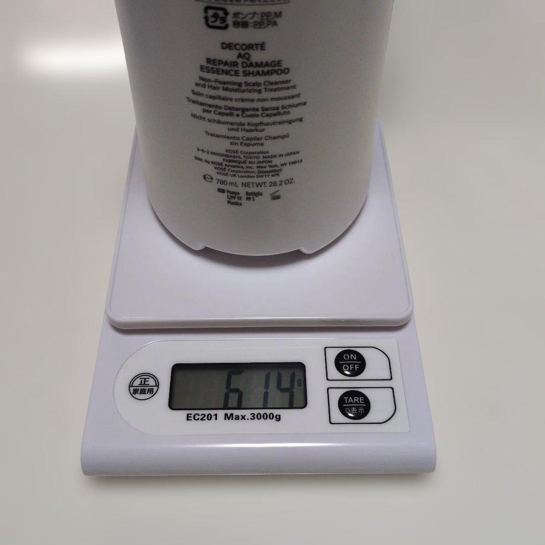 コスメデコルテAQ　リペアエッセンスシャンプー本体+付けかえ用セット800g