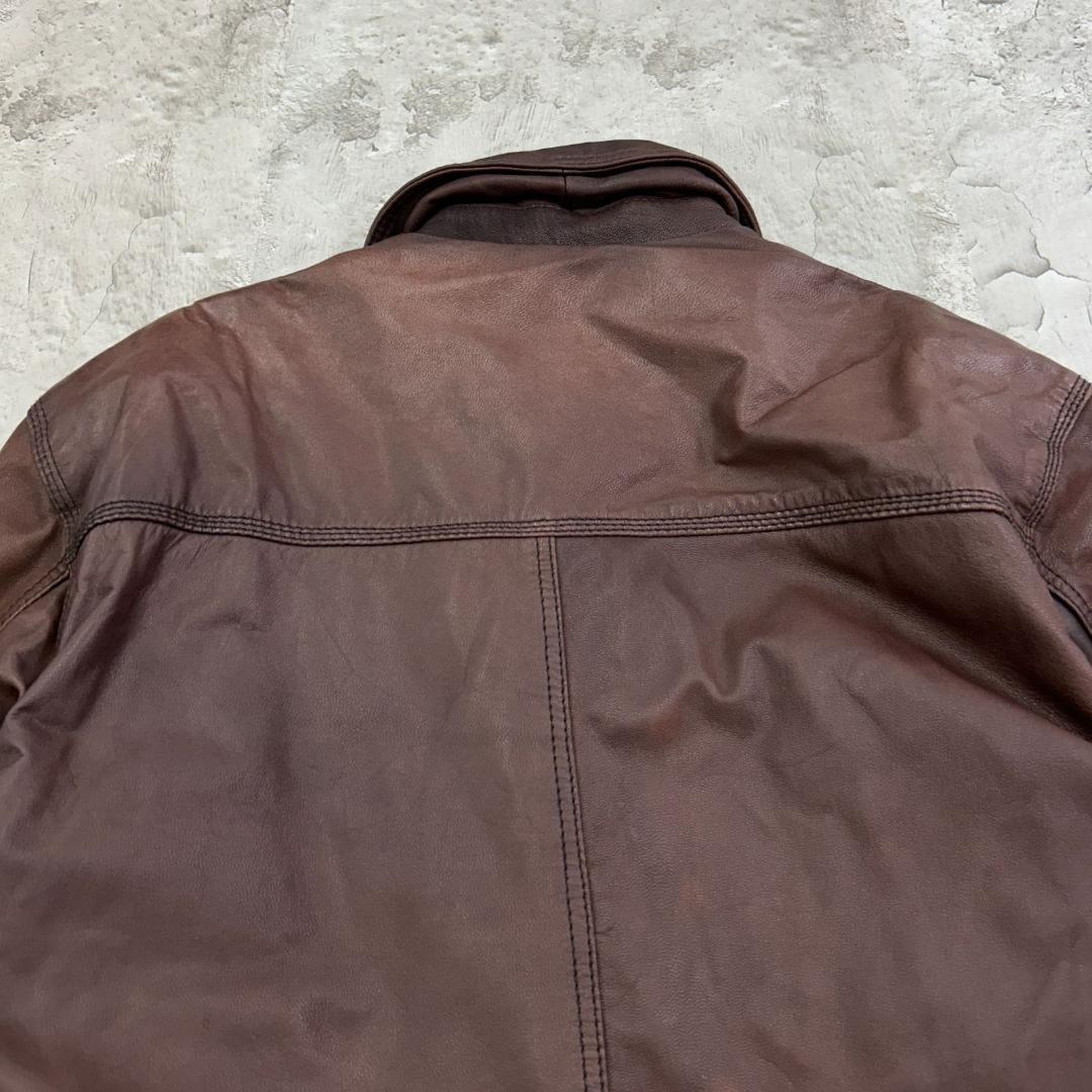 h*y様 columbia　レザーカーコート　レザージャケット　古着　ブラウン