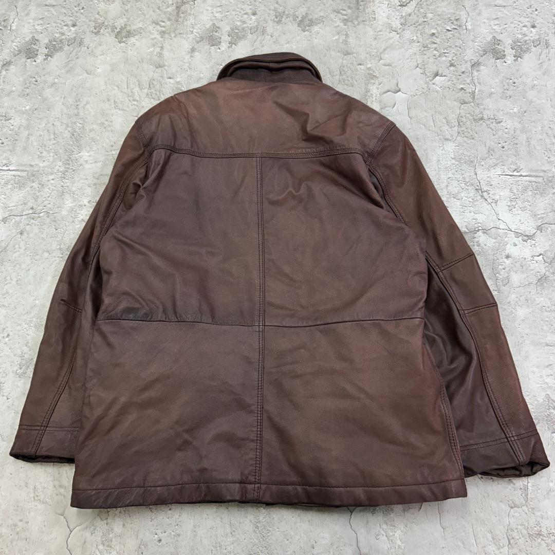 h*y様 columbia　レザーカーコート　レザージャケット　古着　ブラウン