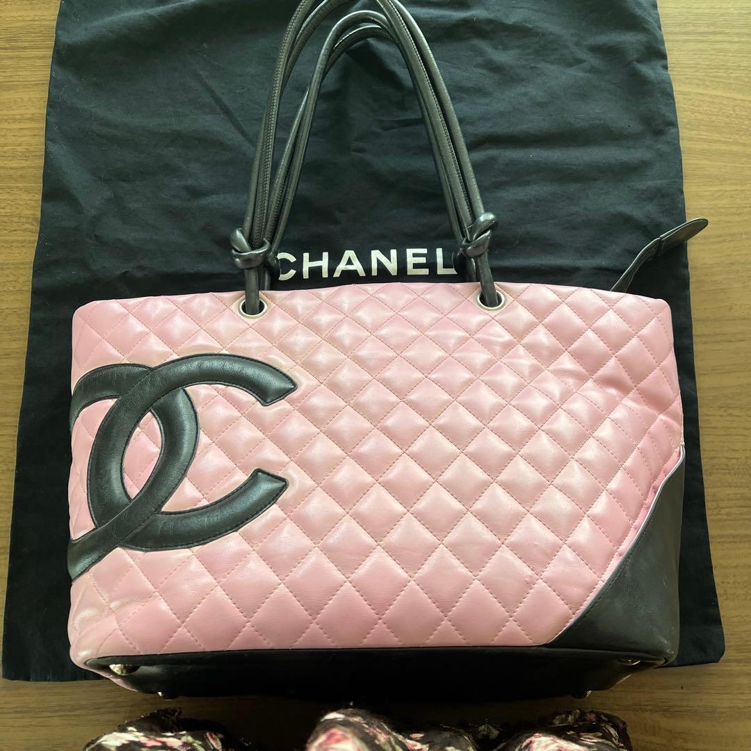 最終値下げ CHANEL シャネル ココマーク カンボンライン トートバック