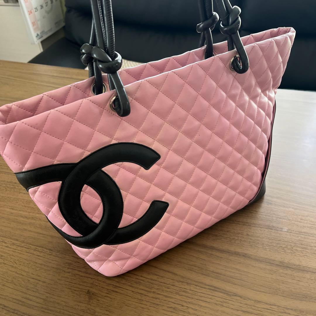 最終値下げ CHANEL シャネル ココマーク カンボンライン トートバック