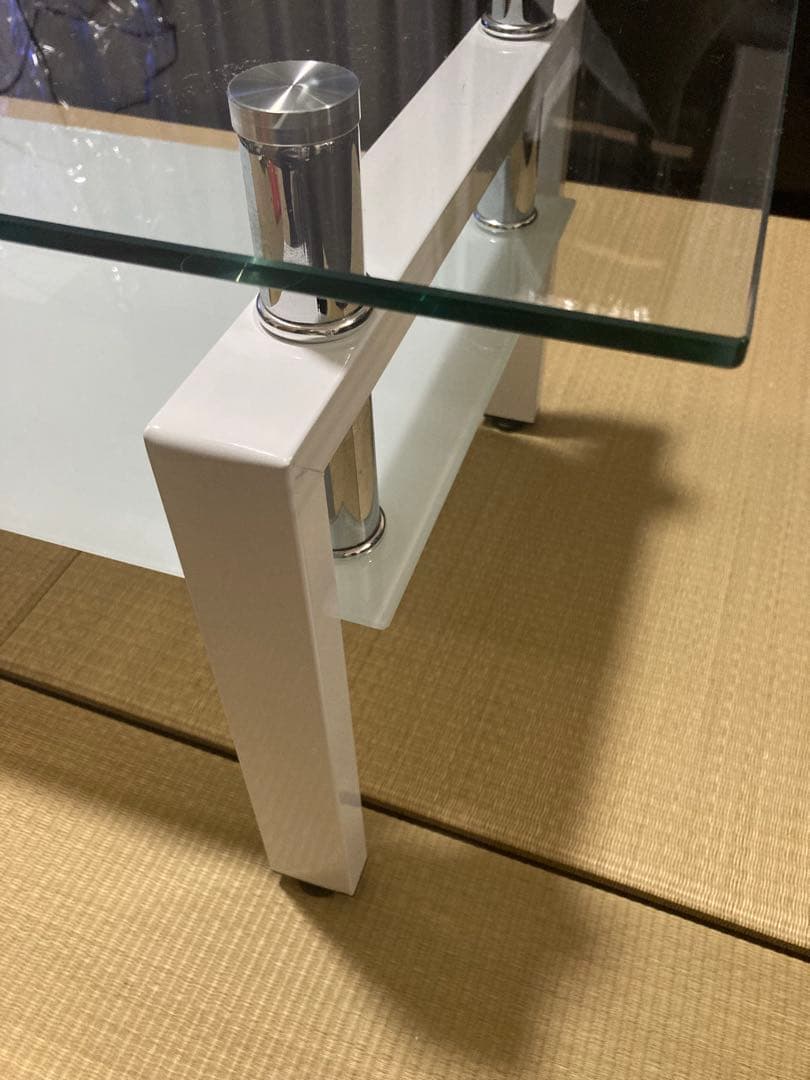 TEMPERED GLASS ガラステーブル【直接お引き渡しは1,980円】