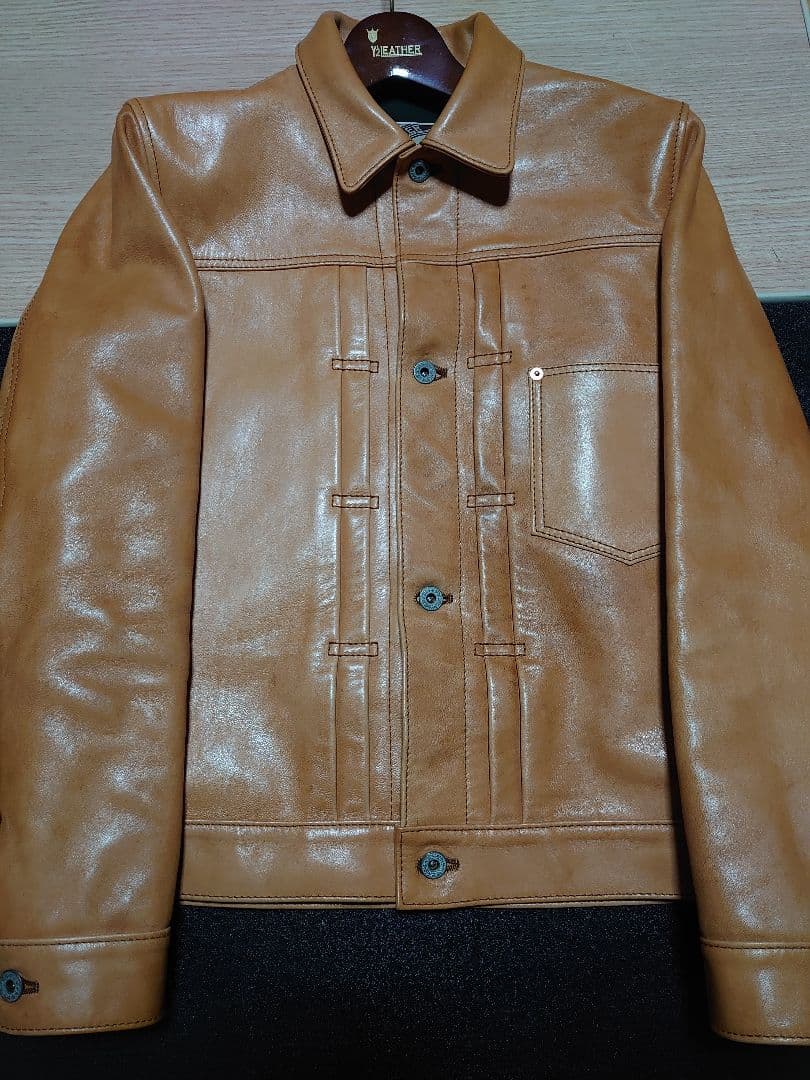 ☆y2leather 　柿渋 　　大戦モデル　KB-140-T 　size38
