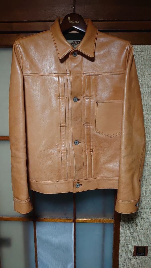 ☆y2leather 　柿渋 　　大戦モデル　KB-140-T 　size38