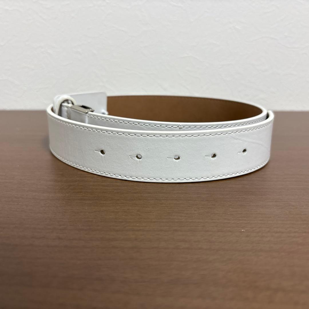 【未使用級品】パーリーゲイツ　PEARLY GATES ホワイト レザー　ベルト
